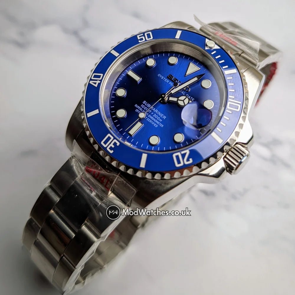 seiko smurf mod (blue submariner nh35 seiko mod) seiko smurf mod (blue submariner nh35 seiko mod)