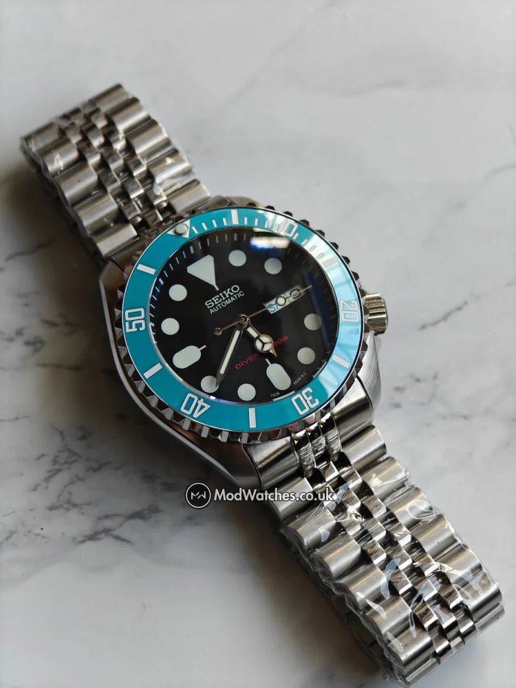 seiko sky blue skx style mod | nh36 seiko sky blue skx style mod | nh36